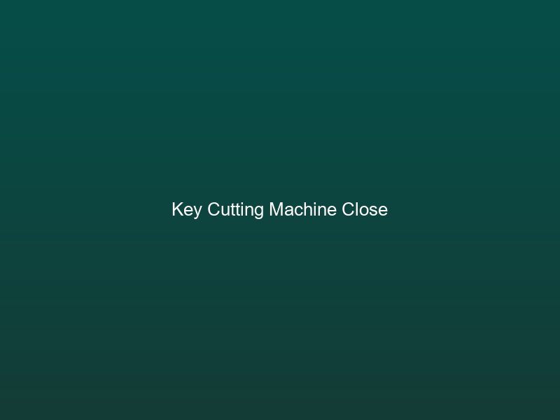 Professional key cutting machine -- standard locksmith shop equipment